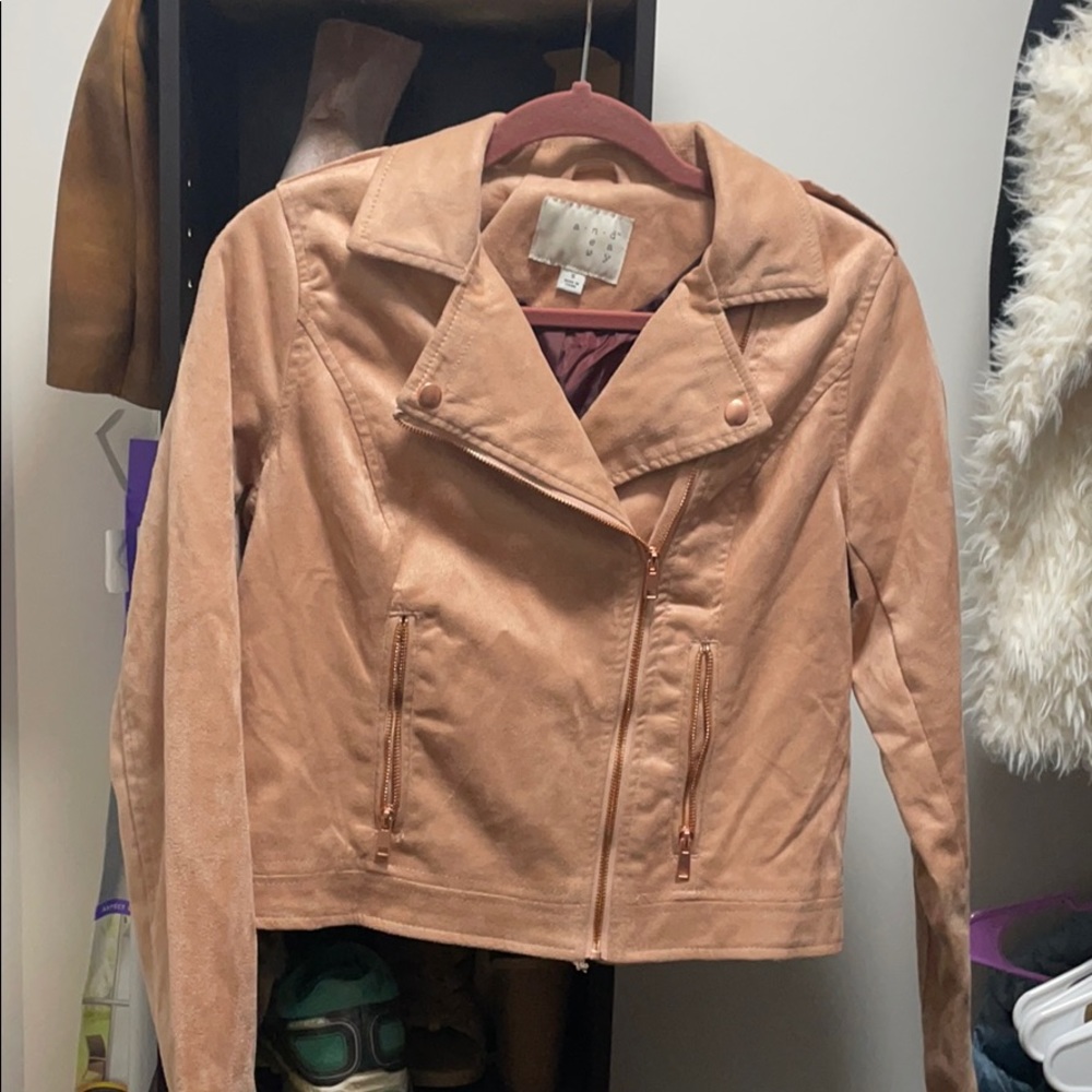 Pink Suede Jacket